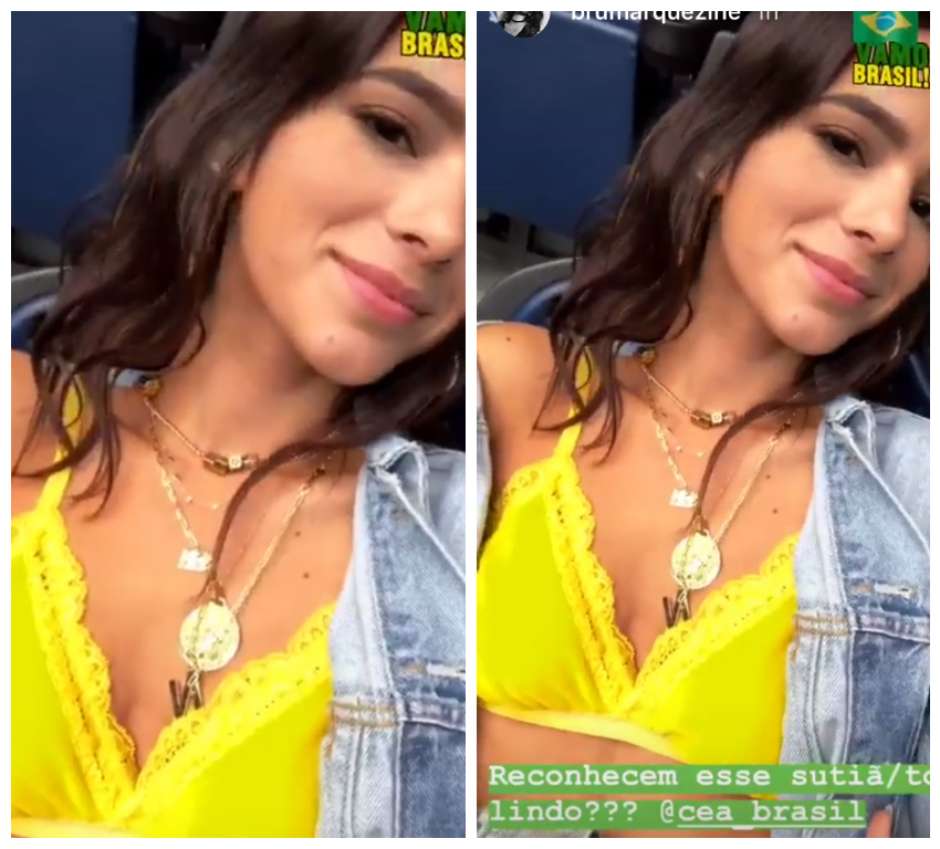 Bruna Marquezine faz merchan em estádio e comete ato ilegal (Reprodução Instagram)