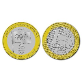 moedas raras entrega da bandeira (2012) Foto Reprodução